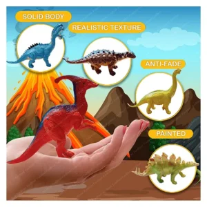 Dinosaur Toy Set for Kids Safe Dino Figures